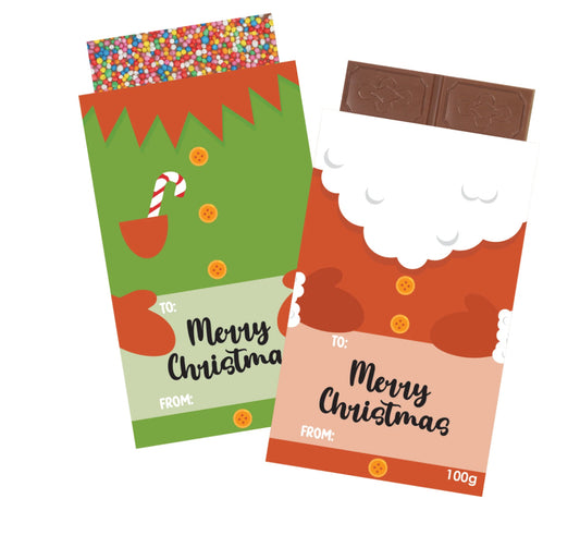 Christmas Assorted Chocolate Blocks - Character Sleeves 100g